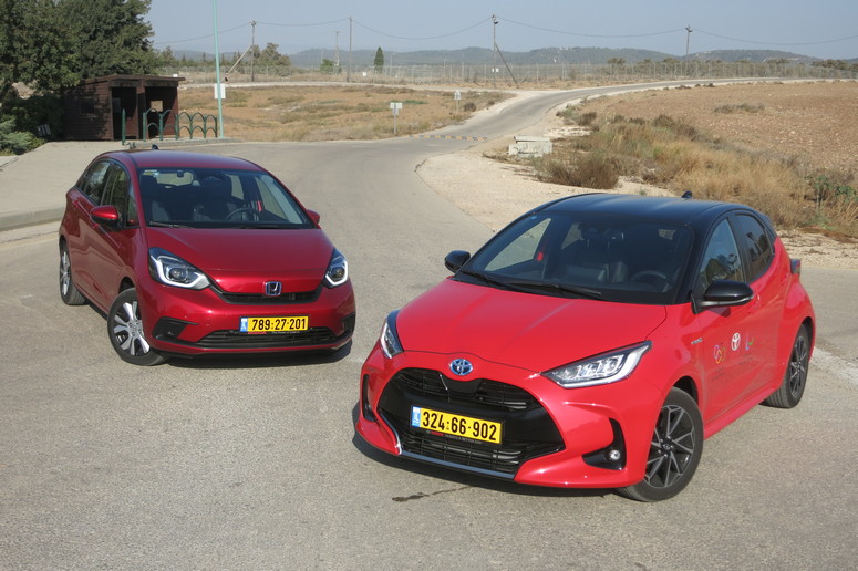טויוטה יאריס והונדה גאז