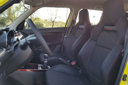 סוזוקי סוויפט ספורט - מושבים